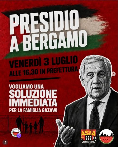 Presidio - Vogliamo una soluzione immediata per la famiglia gazawi
