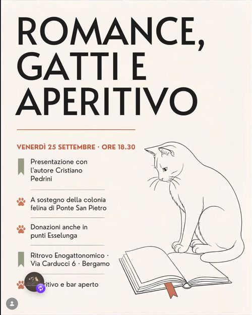 Romance, Gatti e Aperitivo