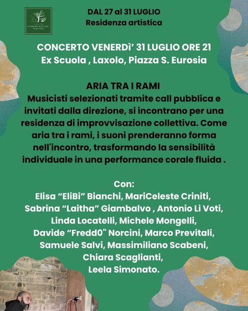 Aria Tra i Rami - il concerto
