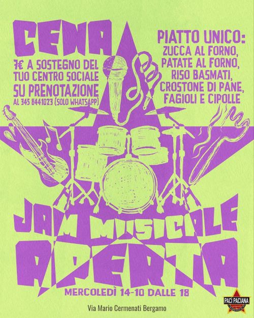 JAM MUSICALE APERTA & CENA