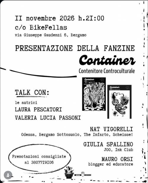 Presentazione della fanzine "Container" contenitore controculturale