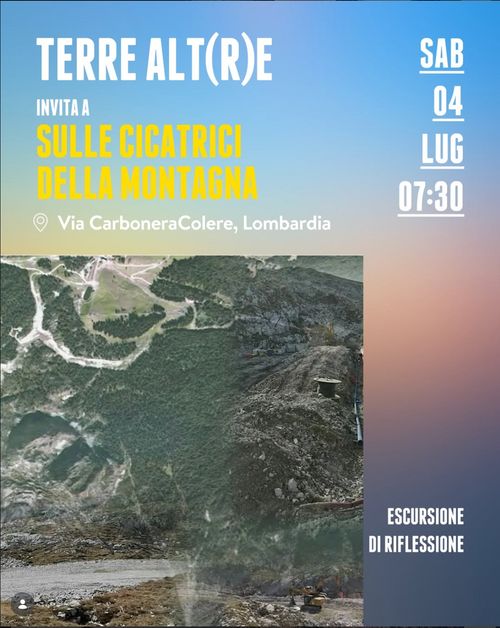 Sulle cicatrici della montagna