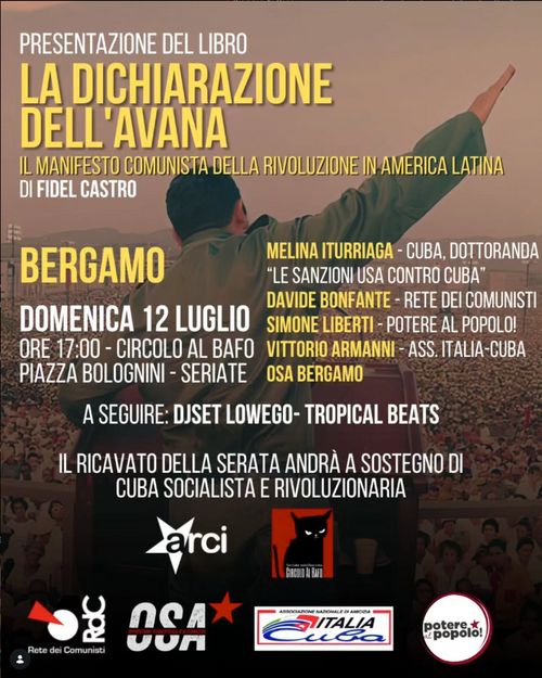 Presentazione del libro "La dichiarazione dell'Avana"