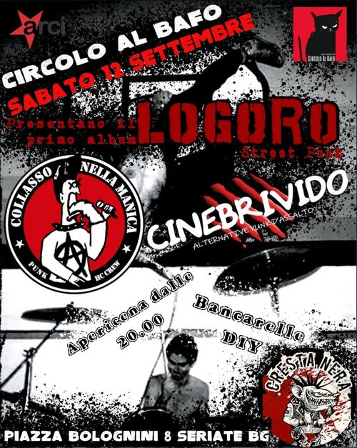 COLLASSO NELLA MANICA // CINEBRIVIDO// LOGORO live @ circolo Al Bafo!