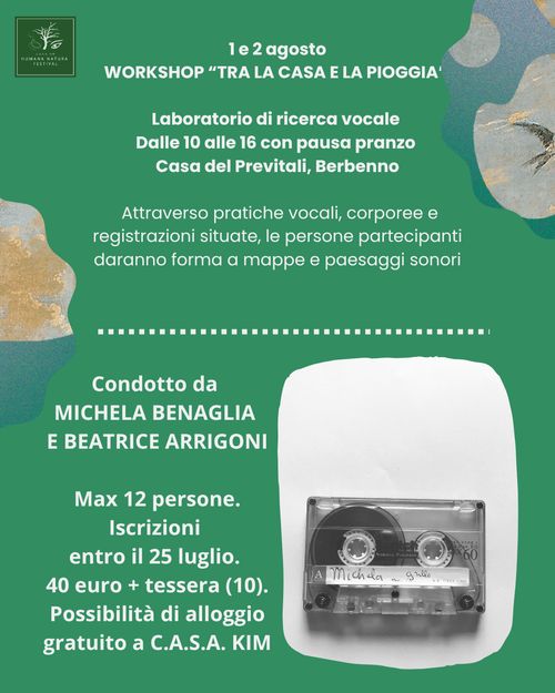 Tra la casa e la pioggia - Laboratorio di ricerca vocale