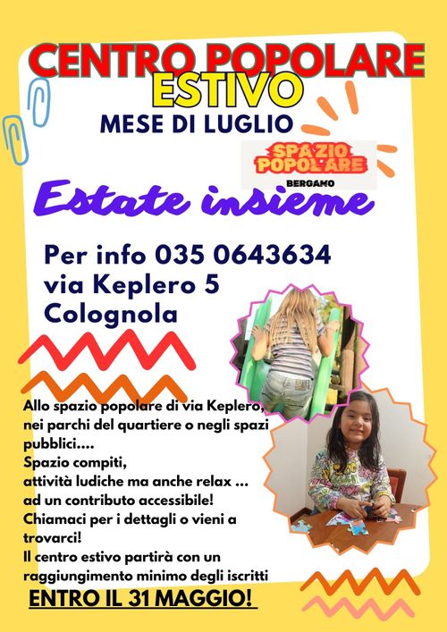 Centro popolare estivo