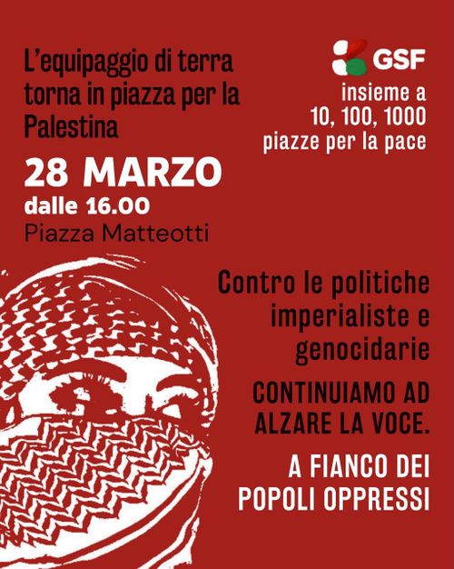Contro le politiche imperialiste e genocidarie