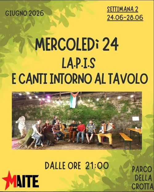 L.A.P.I.S e canti intorno al tavolo