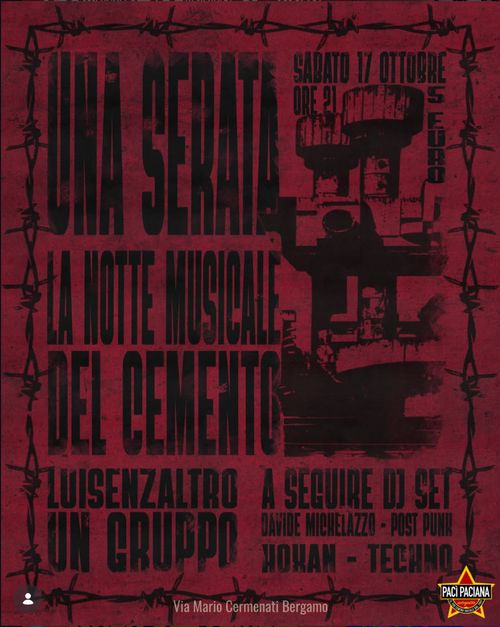 Una serata. La notte musicale del cemento.