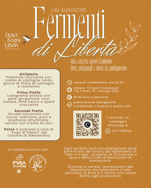 Fermenti di Libertà - Degustazione Solidale