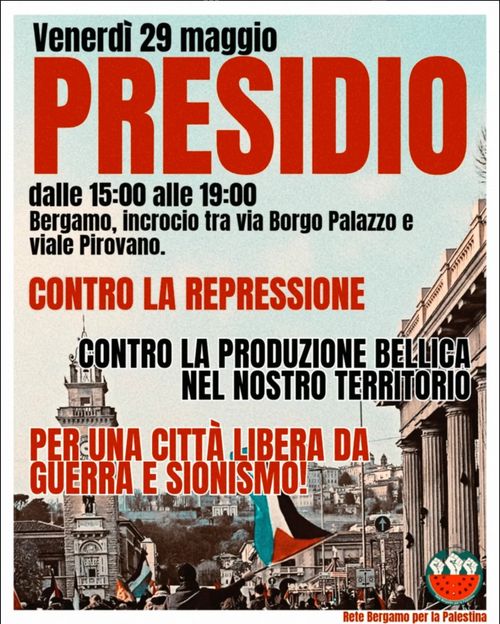 Presidio per una città libera da guerra e sionismo