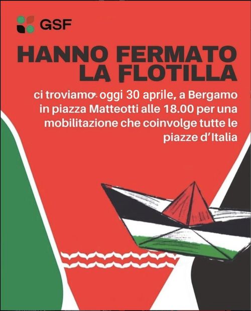 Presidio in solidarietà alla Freedom Flottilla