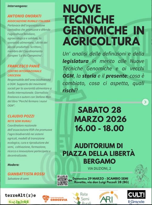 Nuove tecniche genomiche in agricoltura