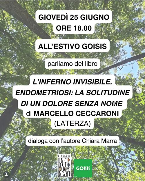 Presentazione di "L'inferno invisibile. Endometriosi: la solitudine di un dolore senza nome" con l'autore Marcello Ceccaroni