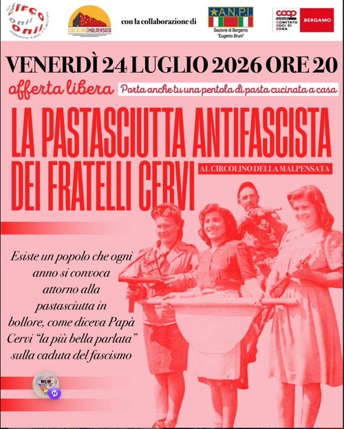 La pastasciutta antifascista dei fratelli Cervi